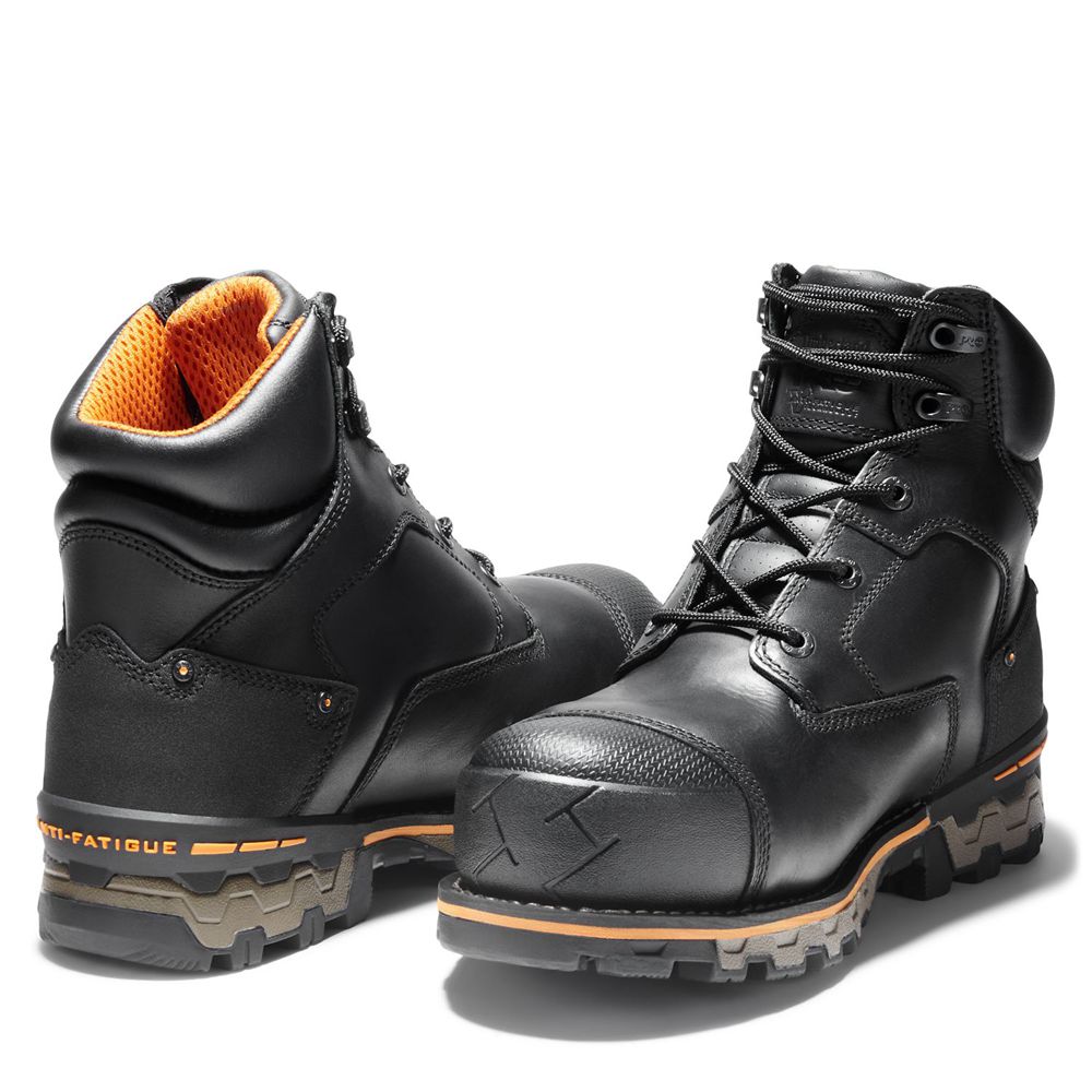 Botas de Trabajo Timberland Hombre Pro® Boondock 6\" Comp Toe Negras - Chile MRX-896453